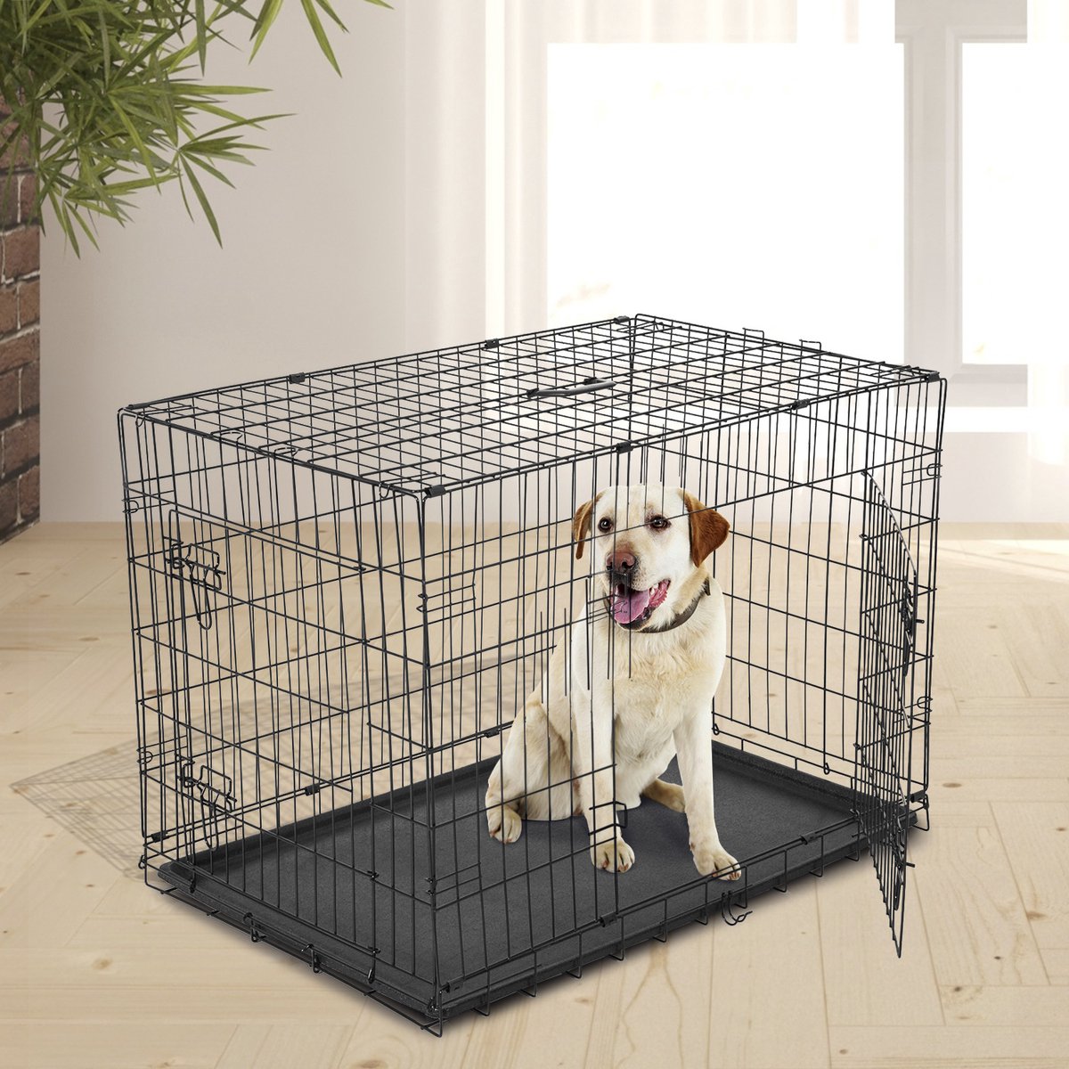 Rudolf & Rufus | Faltbare Transportbox für Hunde aus Metall