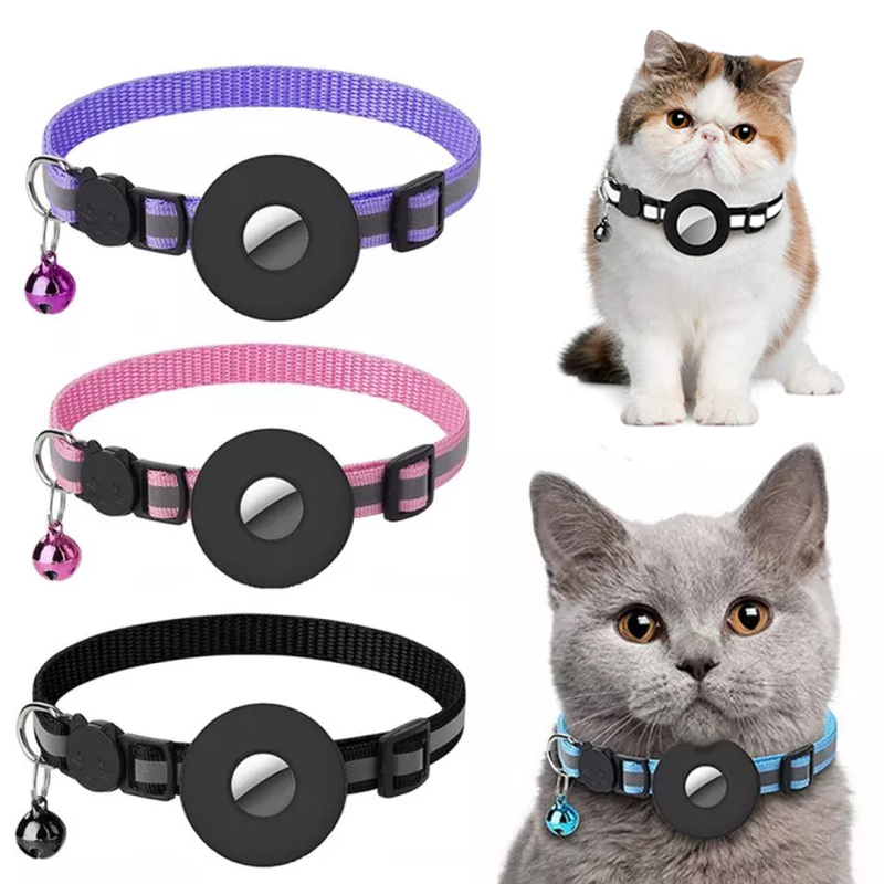 Luna | Reflektierendes AirTag Halsband für Katzen mit Sicherheitsverschluss