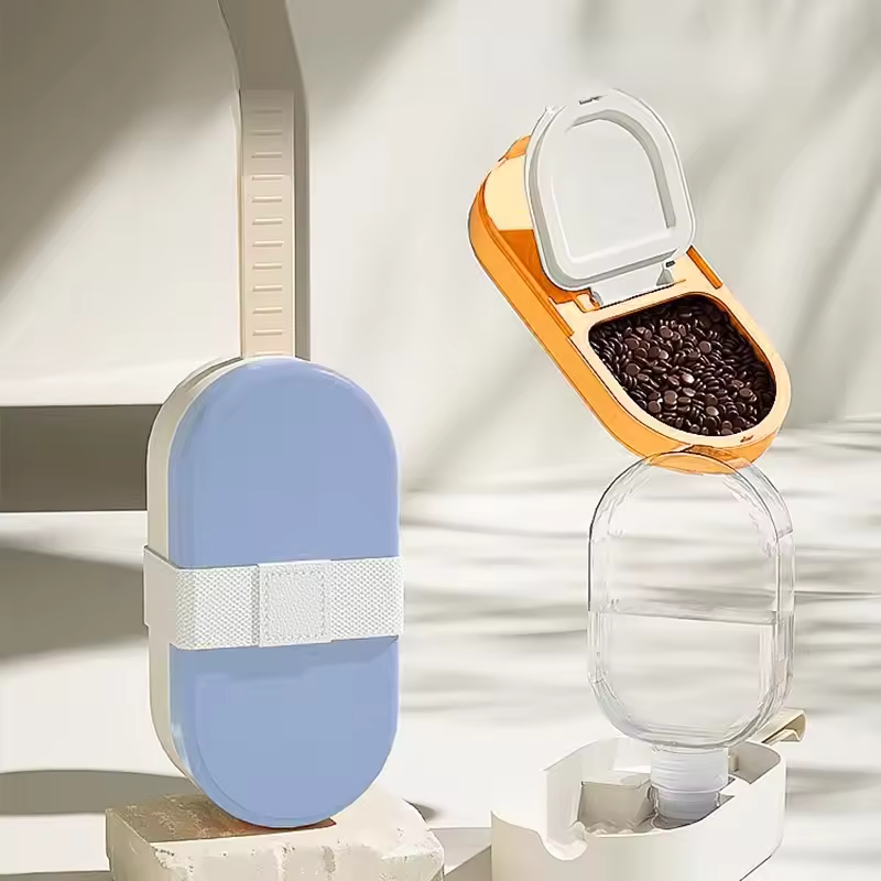 Furbo | Tragbare 2-in-1 Flasche für Haustiere mit Futter- & Wasserspender
