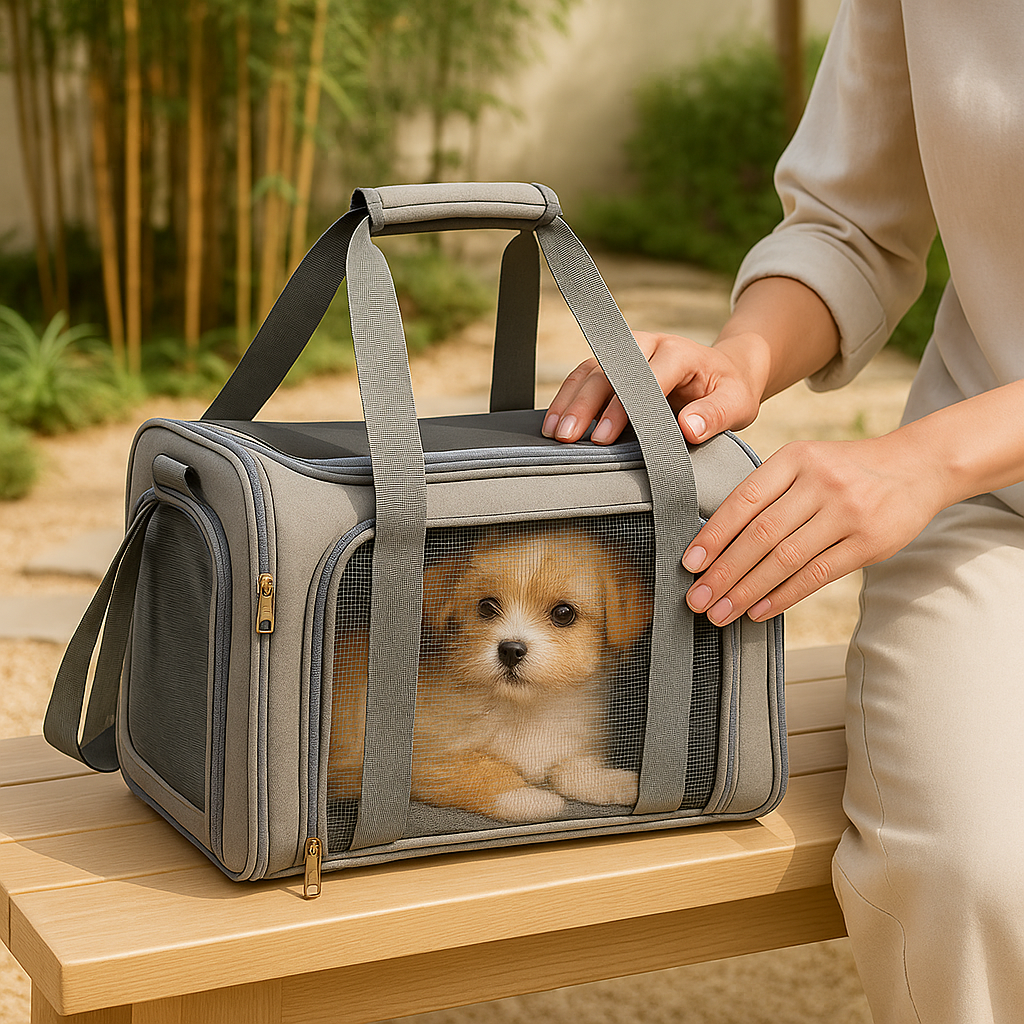 FeliaGo | Atmungsaktive Flugtasche für Hunde & Katzen – Airline-Zulassung