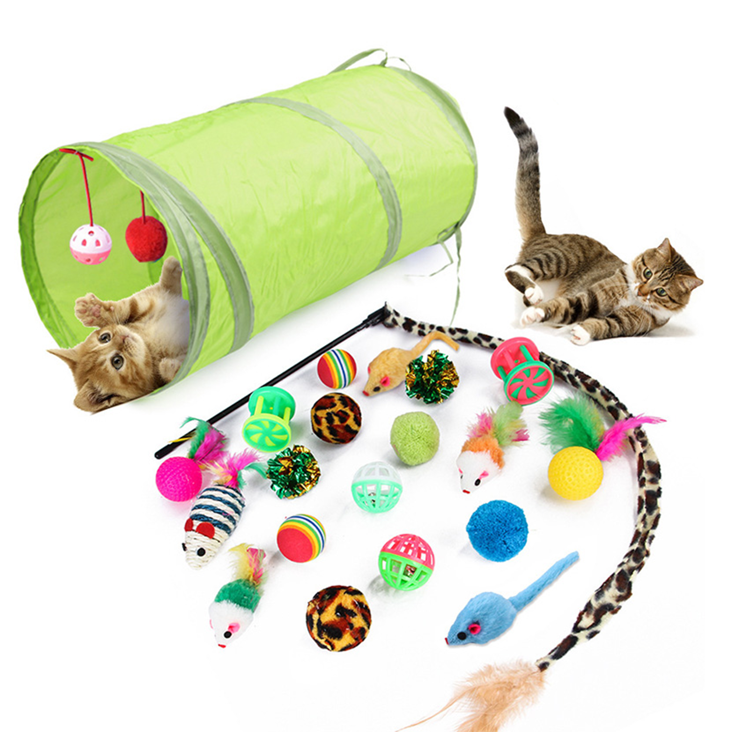 MimiLust | 12-teiliges Spielzeugset für Katzen – Abwechslungsreicher Spielspaß