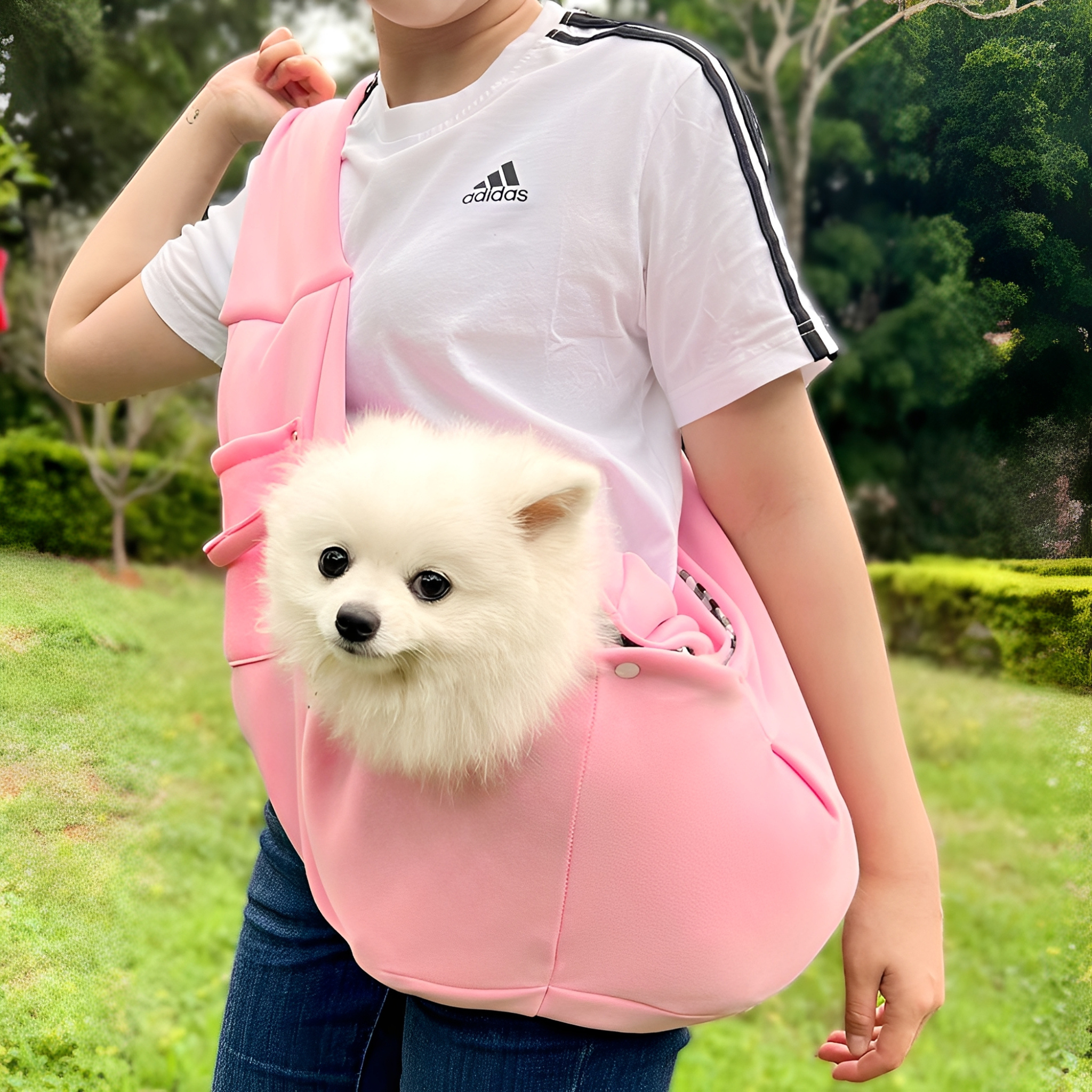 MilaCarry | Komfort-Tragetasche für kleine Hunde & Katzen – Freihändig & Sicher