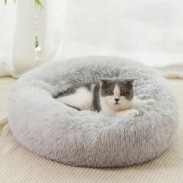 PuffNest | Flauschiges Katzenbett mit Rundum-Komfort