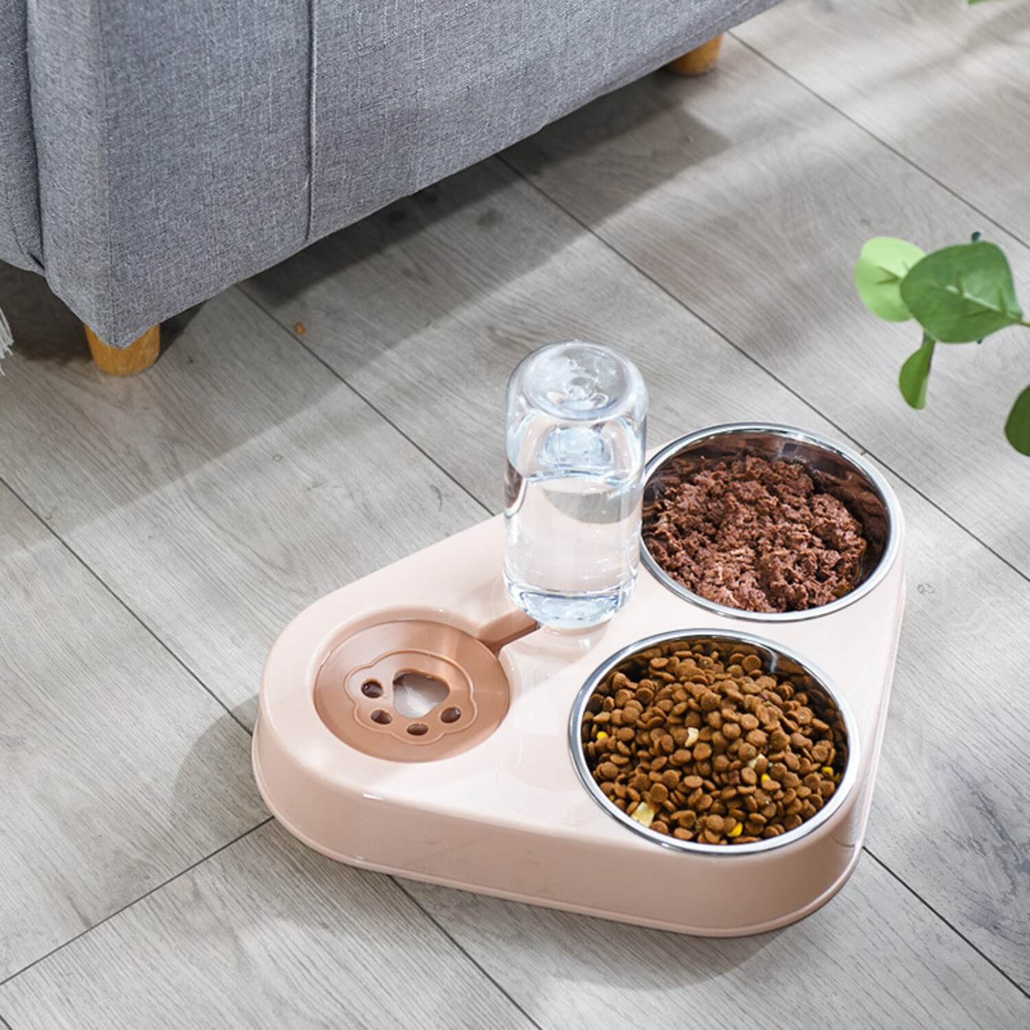 AquaBowl | 3-in-1 Haustier-Futternapf mit automatischem Wasserspender