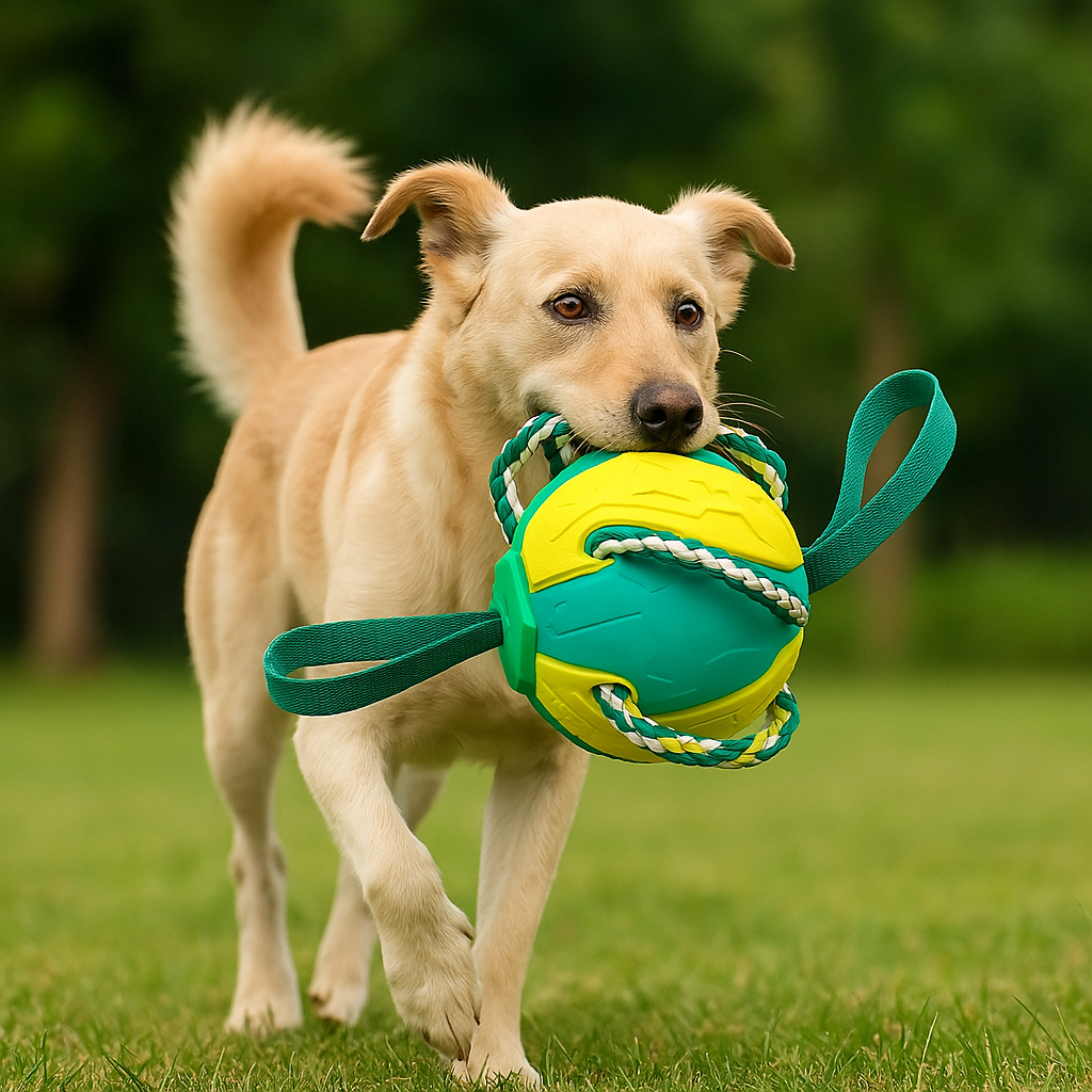 Balloro | Robuster Zerr- und Kauspielball für aktive Hunde