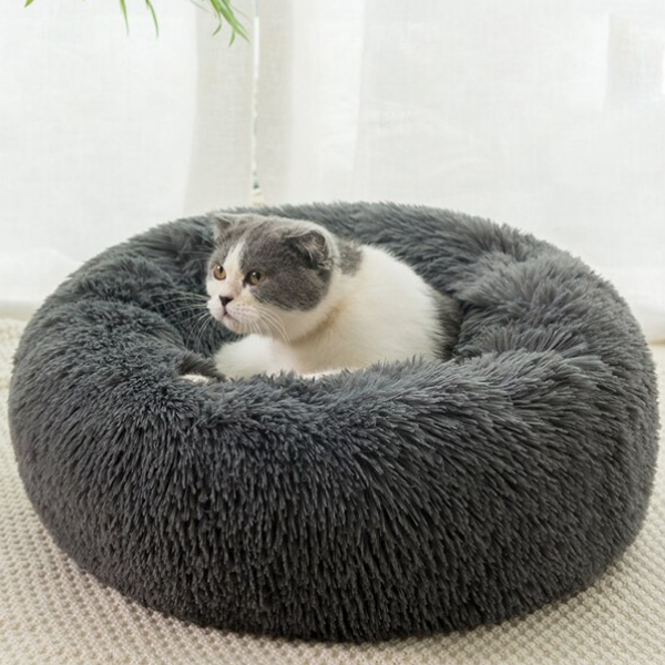 PuffNest | Flauschiges Katzenbett mit Rundum-Komfort