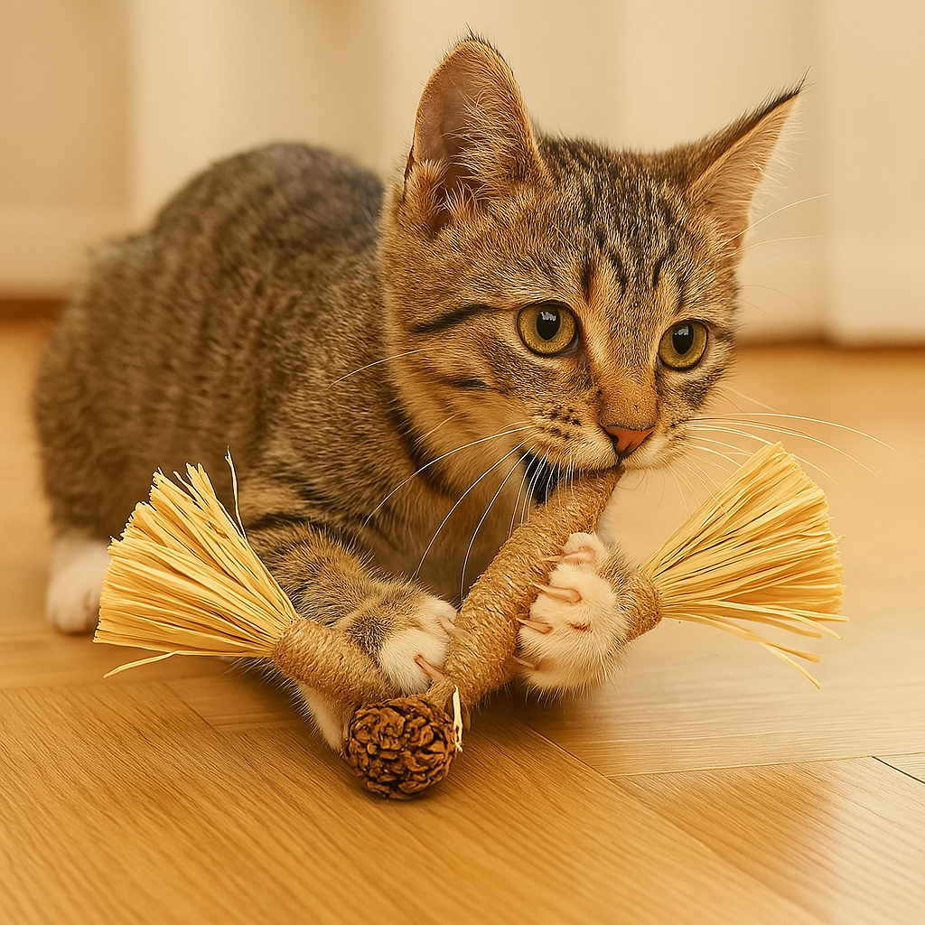 Kratziro | Natürlicher Kaustick & Krallenfreund für Katzen