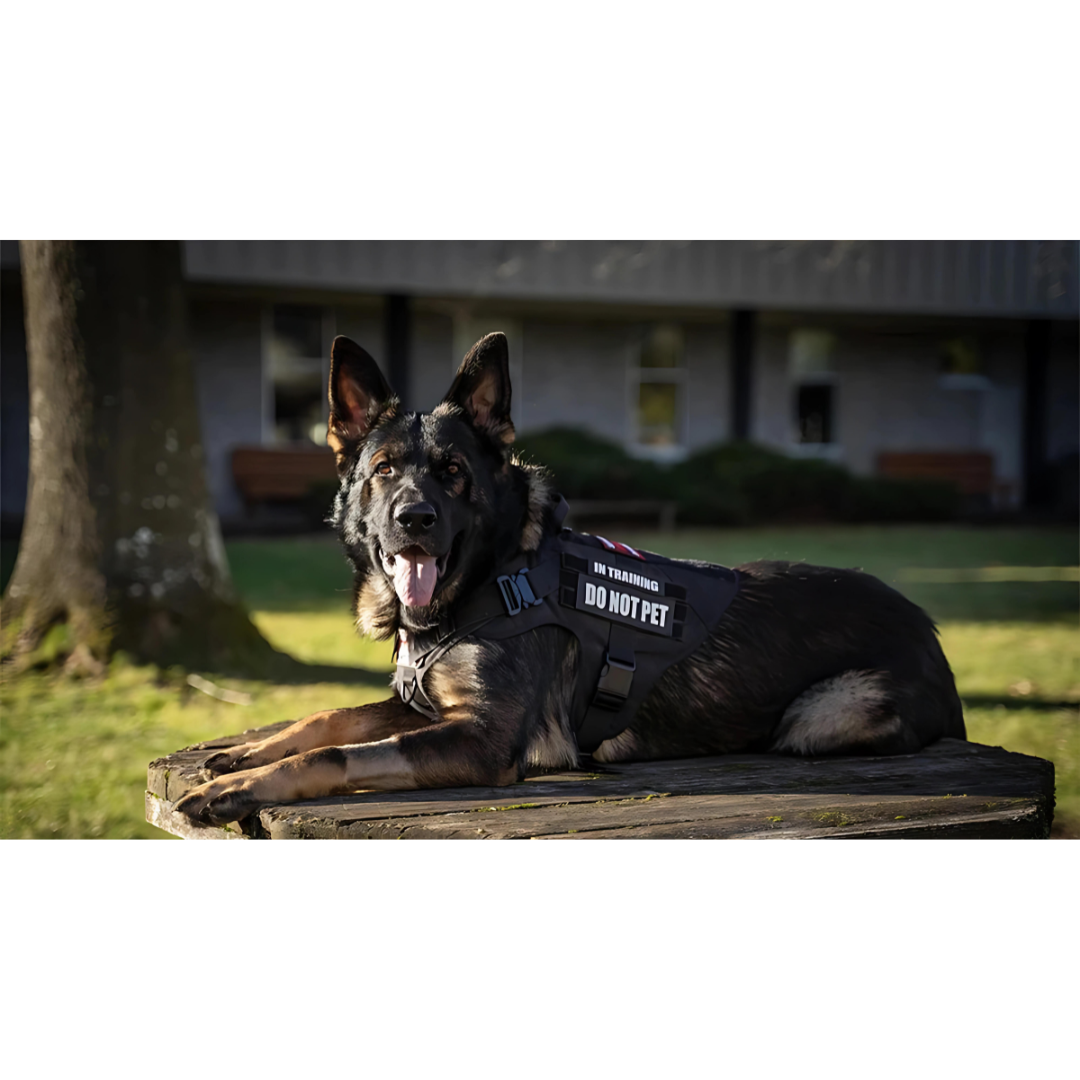 Vargan | Taktisches Hundegeschirr & Leinen-Set – 2-in-1 Komplettlösung für Outdoor-Training