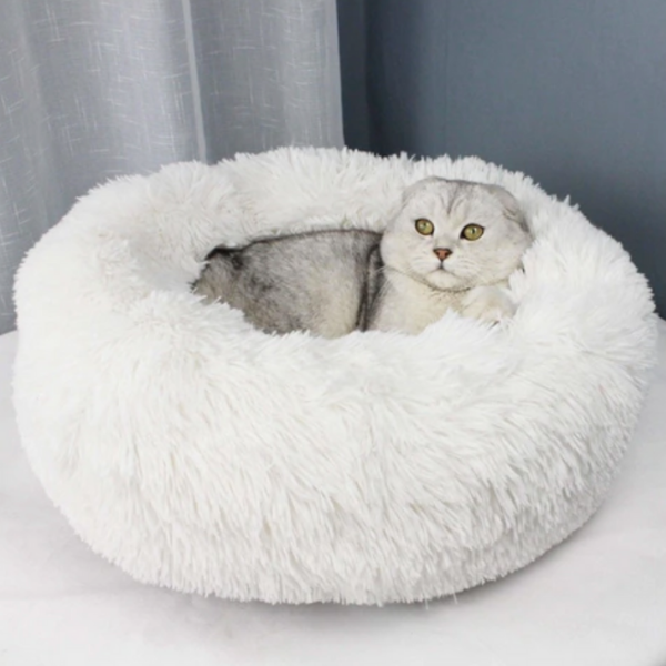 PuffNest | Flauschiges Katzenbett mit Rundum-Komfort