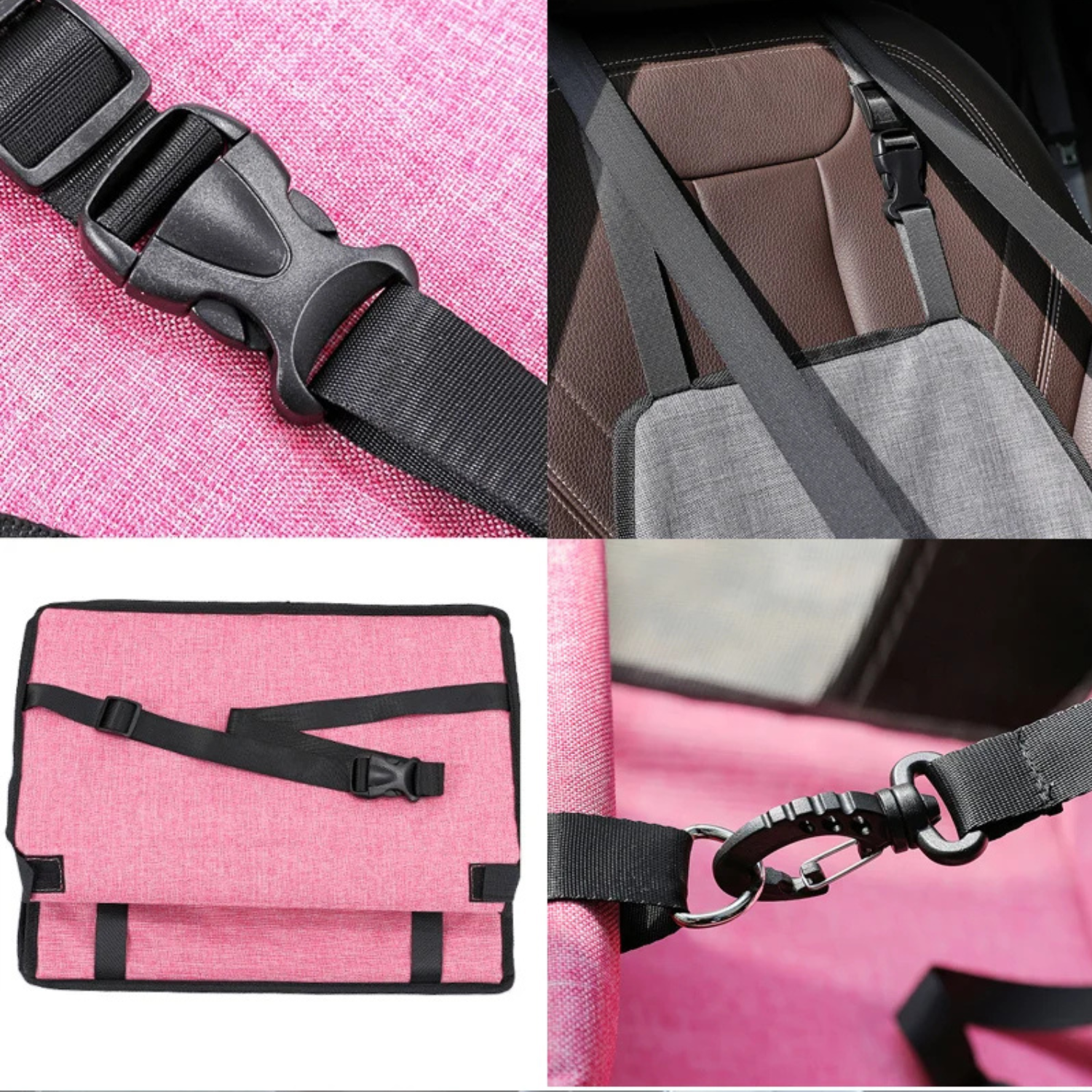 Lino | Faltbarer Haustier-Autositz mit Sicherheitsbefestigung