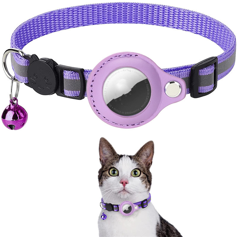 Luna | Reflektierendes AirTag Halsband für Katzen mit Sicherheitsverschluss