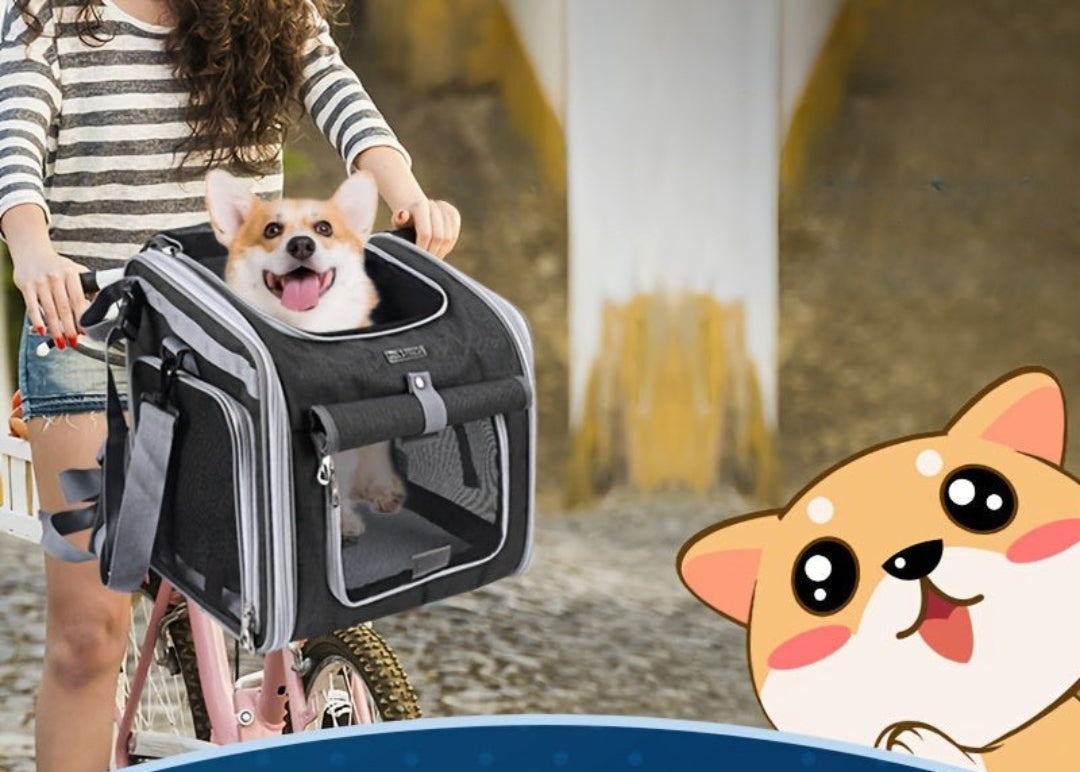 Barko | Sicherer & erweiterbarer Fahrradkorb für Hunde