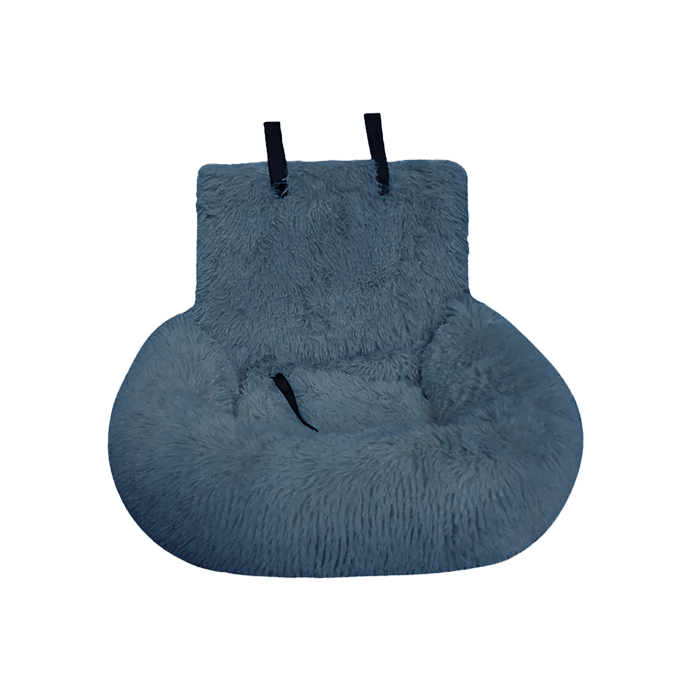 Bruno & Co. | Flauschiges Autositzbett für Hunde mit Sicherheitsgurt