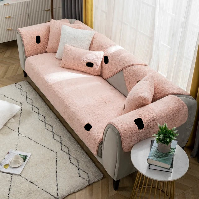 FurNix | Möbel-Kratzschutzmatte im Lammfell-Design