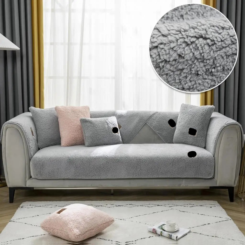 FurNix | Möbel-Kratzschutzmatte im Lammfell-Design