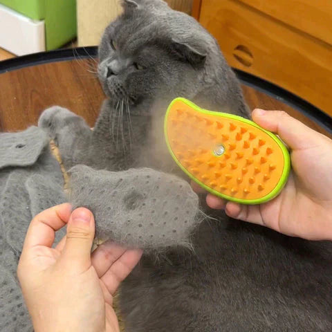 Felia | Dampfbürste für Katzen zur sanften Fellpflege