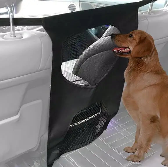 SafeRide | Auto-Trennnetz & Organizer für Hunde