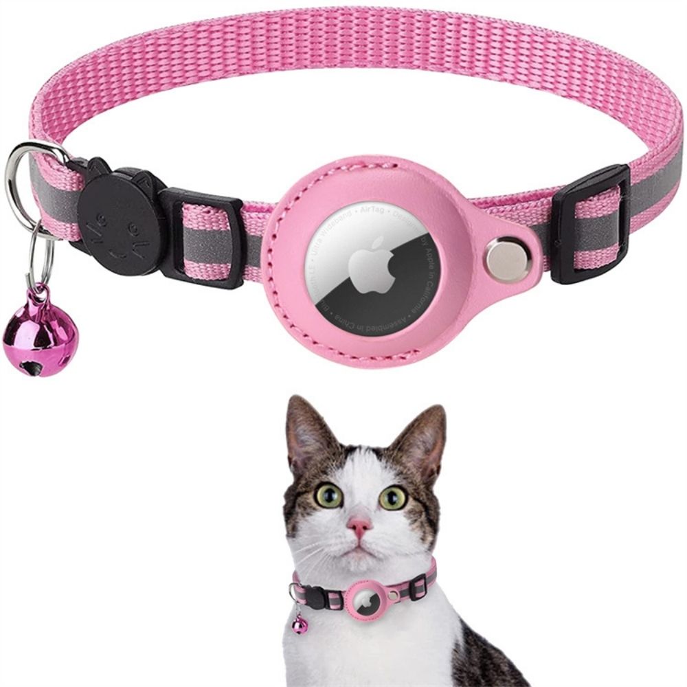 Katzaro | Sicherheitshalsband für eine Katze mit AirTag-Halterung & Reflektorstreifen