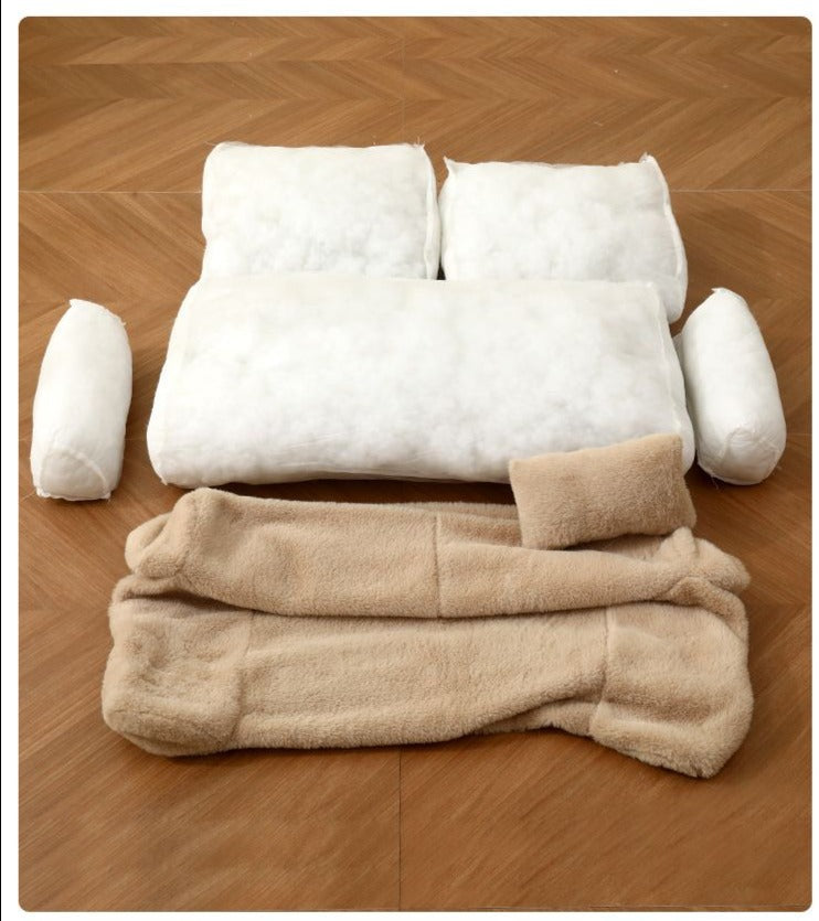 Lilou | Flauschiges Katzenbett im eleganten Sofa-Design für entspannte Ruhepausen