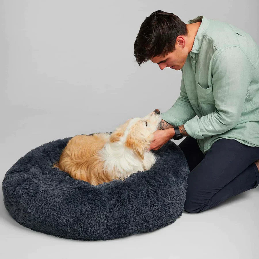 Lunavo | Kuschelbett für Hunde mit ergonomischer Unterstützung