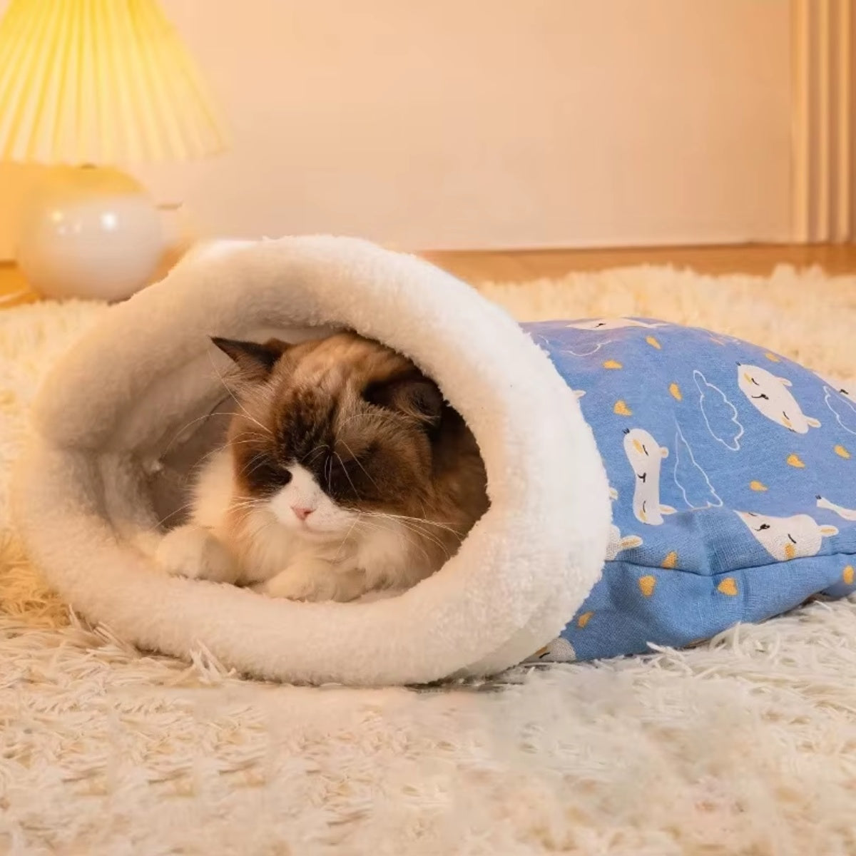 Felix | Warme Kuschelschlafhöhle für Katzen