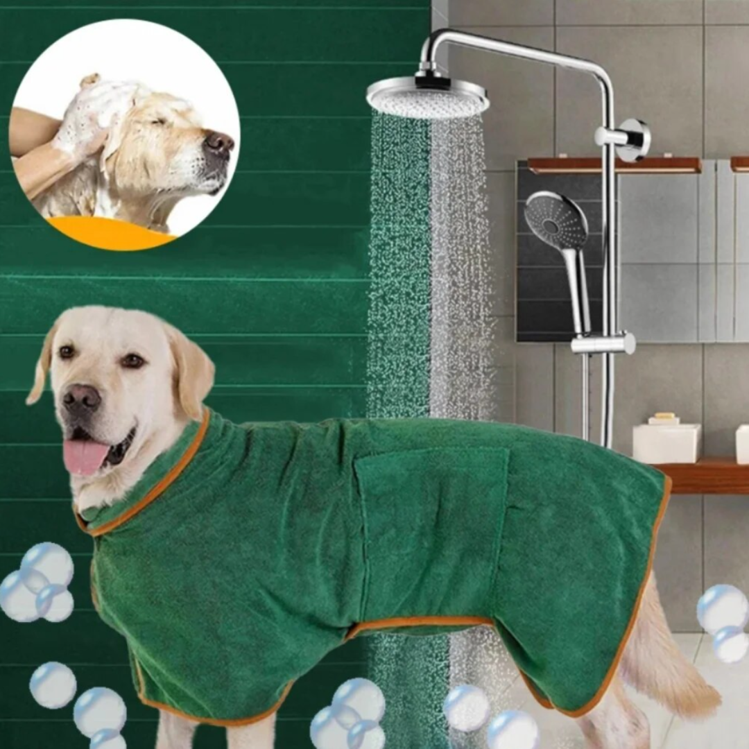 Pawdry | Hunde-Bademantel für Komfort, Wärme & schnelles Trocknen
