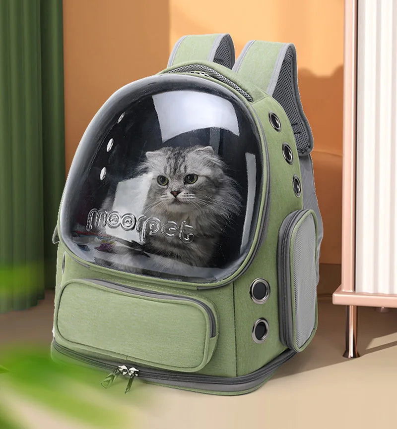 AirPaw | Transparenter Katzenrucksack mit Belüftung