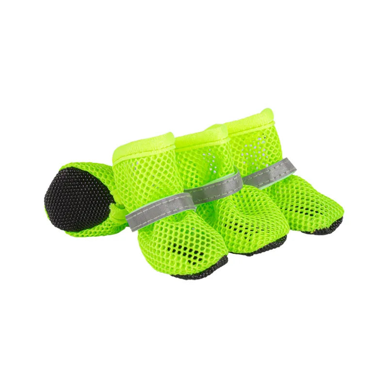 Nox | Atmungsaktive Hundeschuhe mit Anti-Rutsch-Sohle im 4er-Set