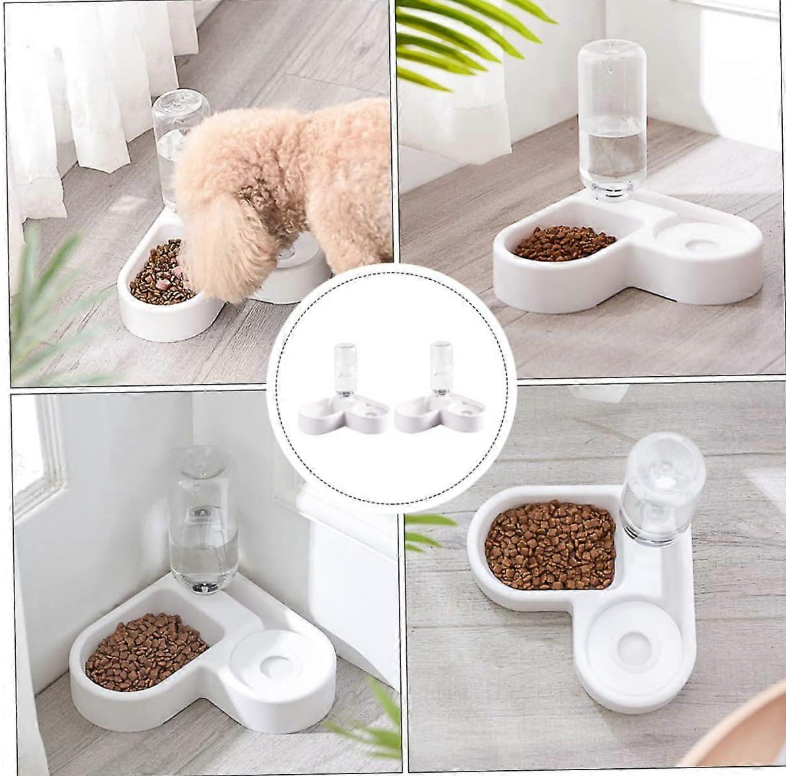 CornerPet | Automatischer Futter- & Wasserspender mit Eckdesign für Haustiere