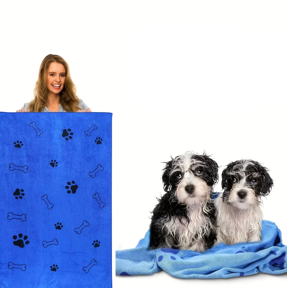 FellFlair | Superabsorbierendes Mikrofaser-Handtuch für Hunde & Katzen