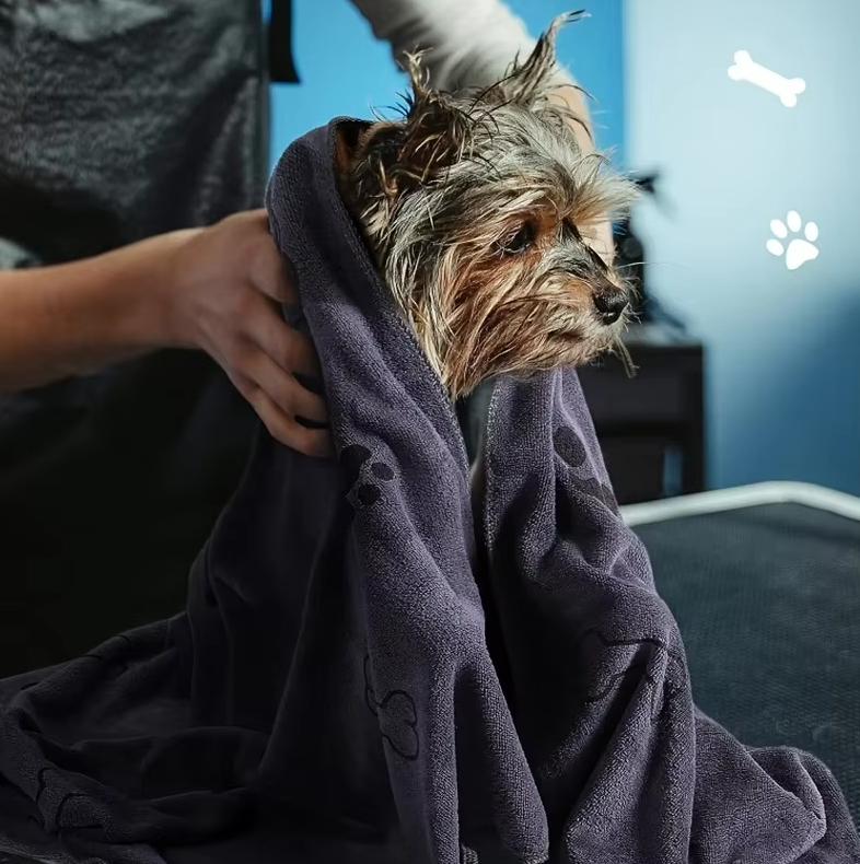 FellFlair | Superabsorbierendes Mikrofaser-Handtuch für Hunde & Katzen