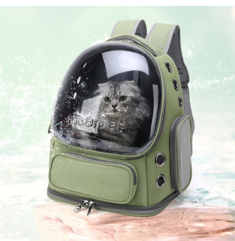 AirPaw | Transparenter Katzenrucksack mit Belüftung
