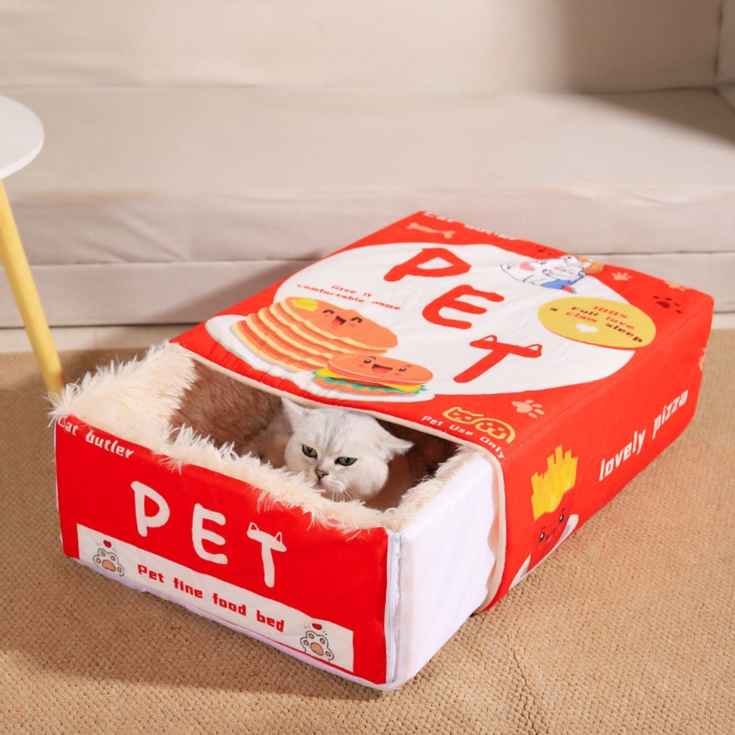Lila | Geschlossene Kuschelbox für Katzen