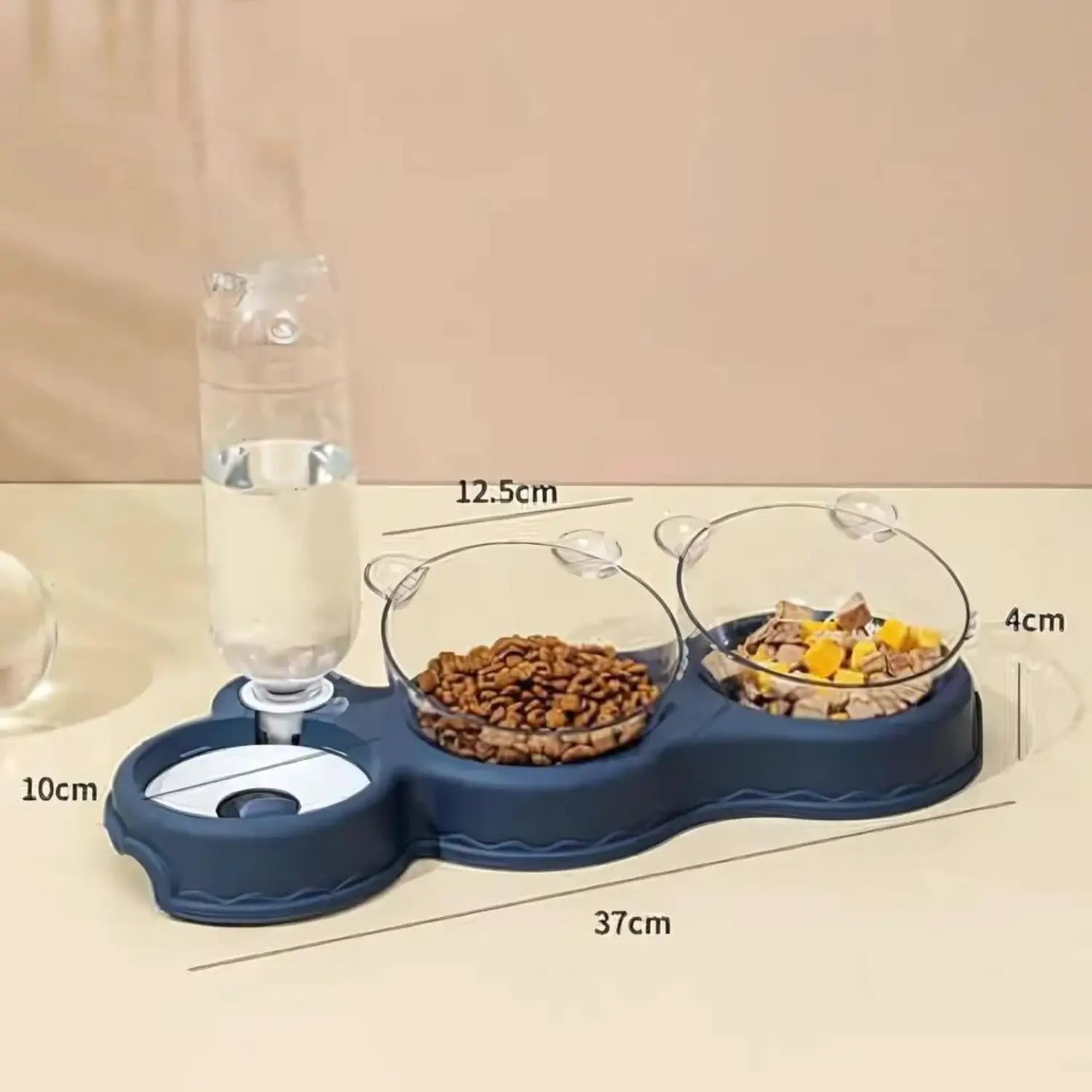 FeliFresh | 3-in-1 Futternapf & Wasserspender für Katzen und kleine Hunde – Gesundheit & Komfort in einem