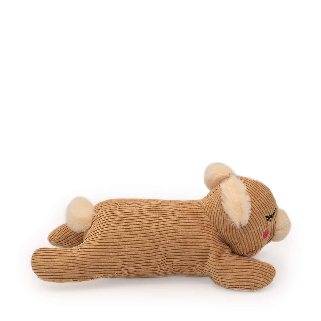 NelliNaps | Kuschelspielzeug für Hunde – Schlafbär mit Flüster-Quietschie