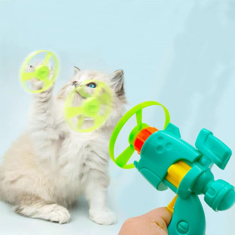 Flitzino | Leuchtendes Wurfscheiben-Spielset für Katzen