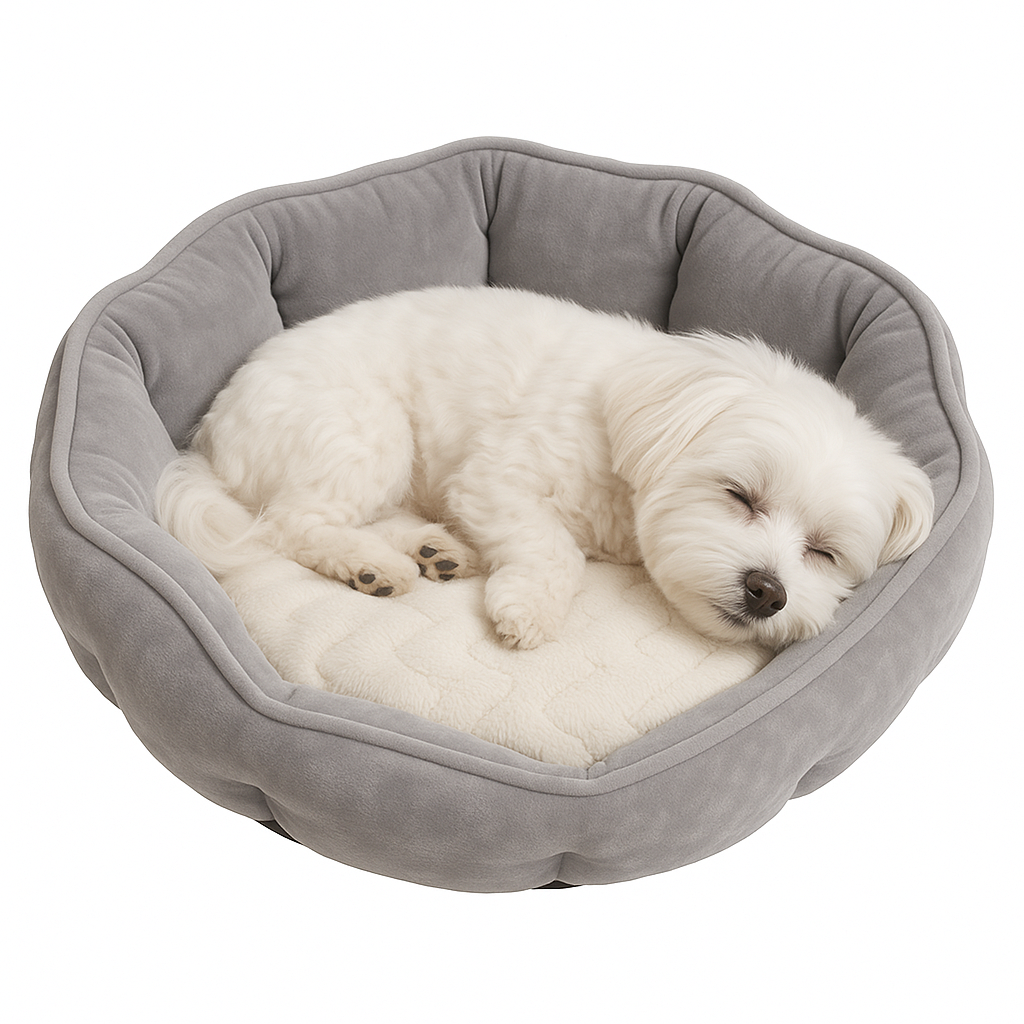 SnoozeShell | Muschelförmiges Hundebett mit Extra Komfort