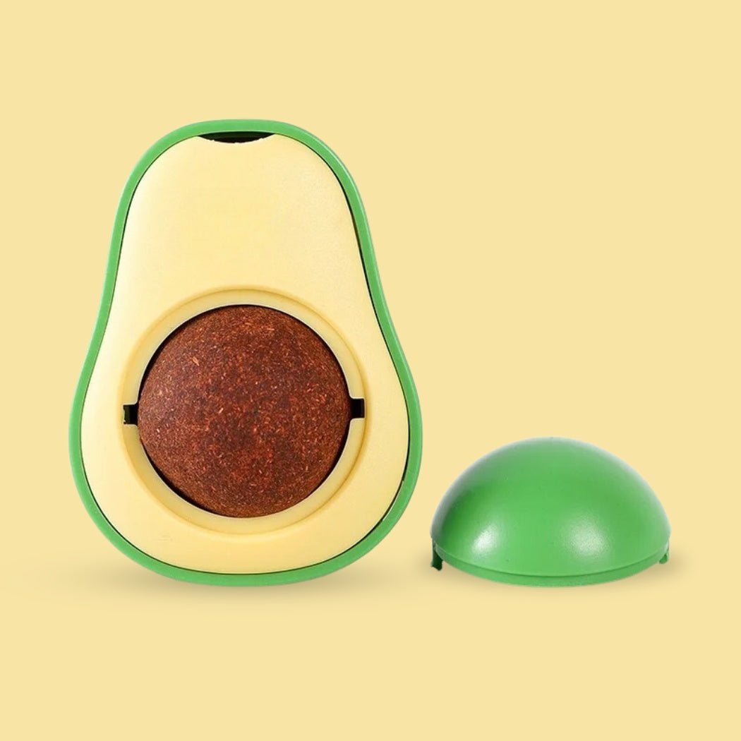 Kiki | Spielball mit Katzenminze in witziger Avocado-Form