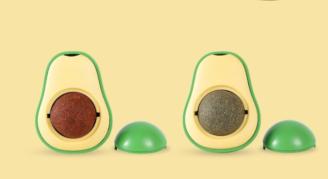 Kiki | Spielball mit Katzenminze in witziger Avocado-Form