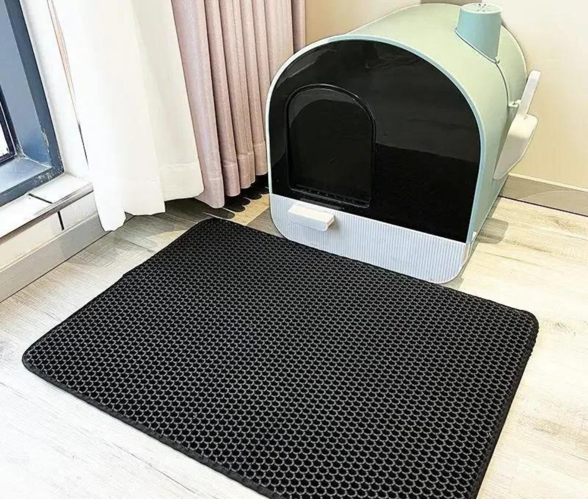 Luna | Extra große Katzenklo-Matte mit Anti-Streu-Funktion