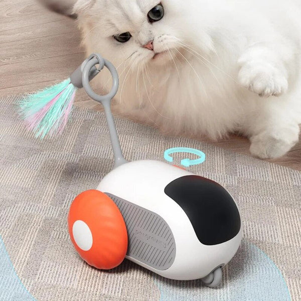 Minkato | Fernsteuerbares Spielzeug mit Federanhänger für Katzen