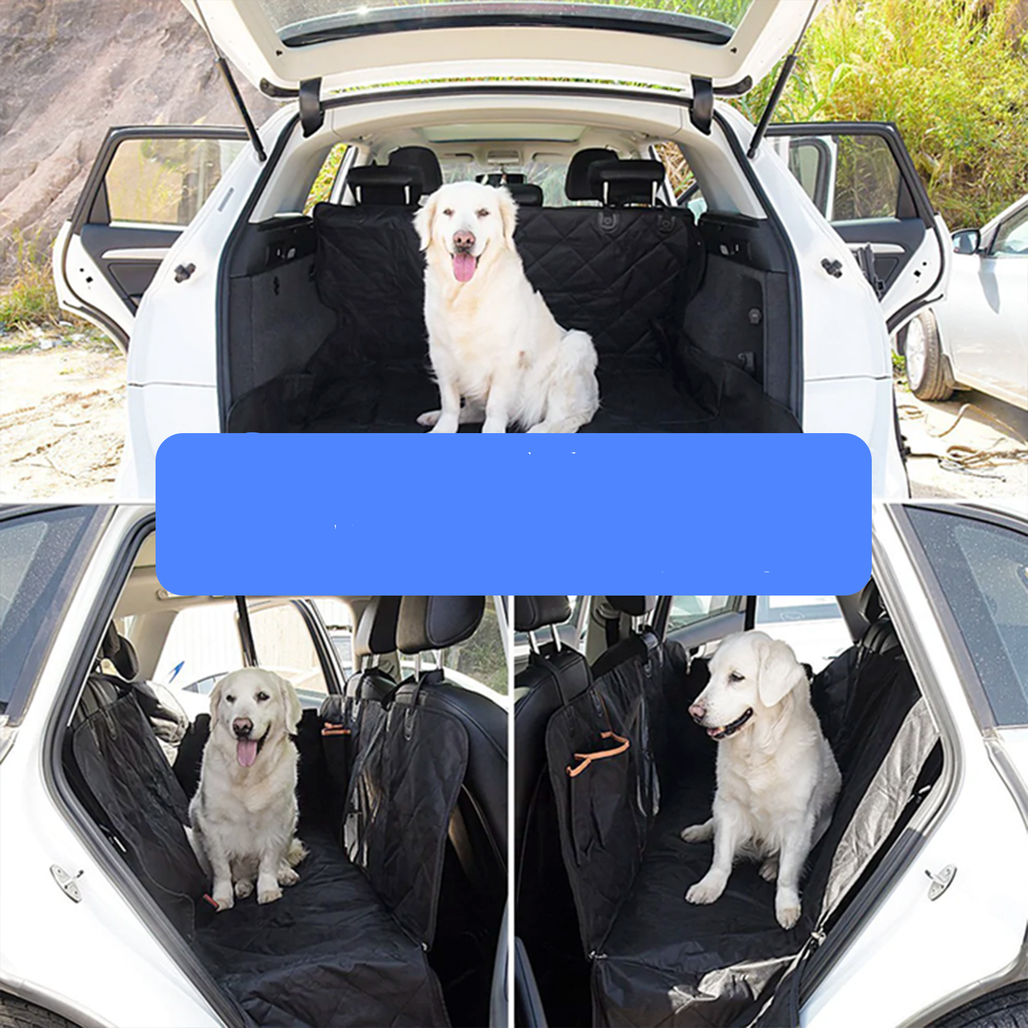 DrivePaws | Premium Autoschutzdecke für Hunde – Rückbank & Kofferraum