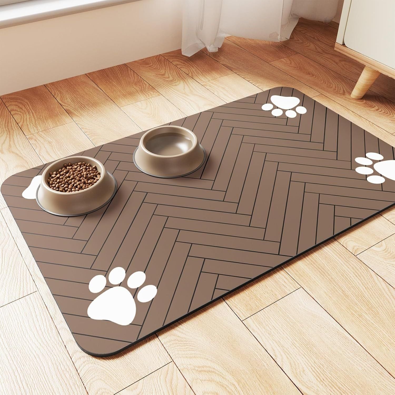 PawLuxe | Rutschfeste Futtermatte für Hunde & Katzen – hygienisch & pflegeleicht