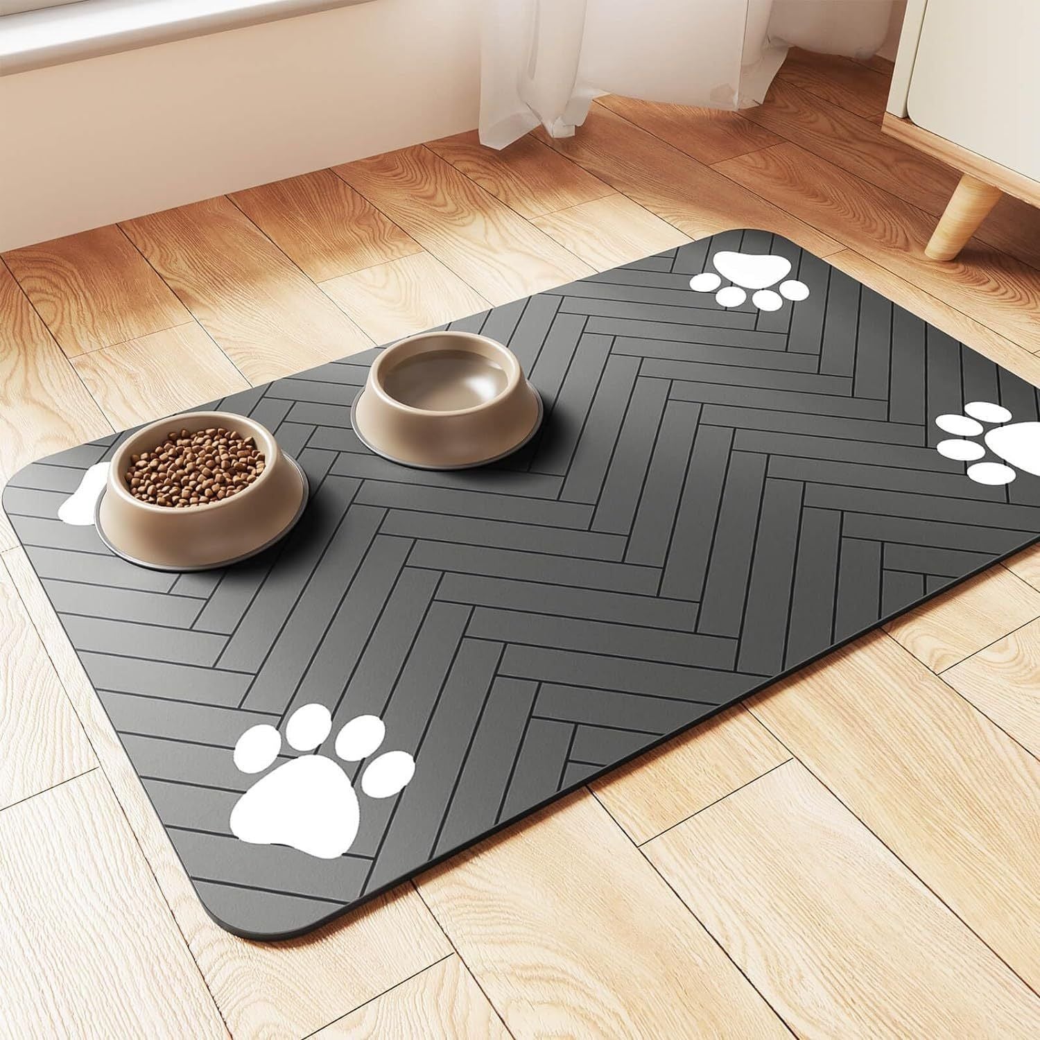 PawLuxe | Rutschfeste Futtermatte für Hunde & Katzen – hygienisch & pflegeleicht