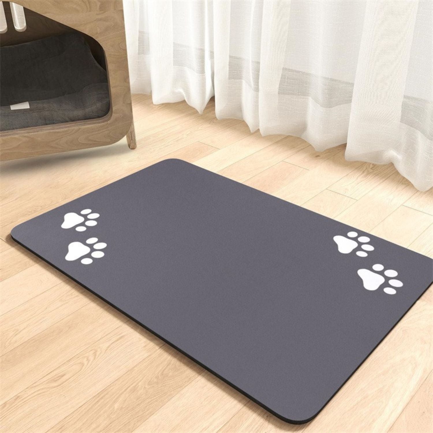 PawLuxe | Rutschfeste Futtermatte für Hunde & Katzen – hygienisch & pflegeleicht