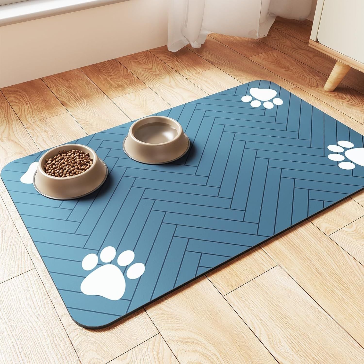 PawLuxe | Rutschfeste Futtermatte für Hunde & Katzen – hygienisch & pflegeleicht