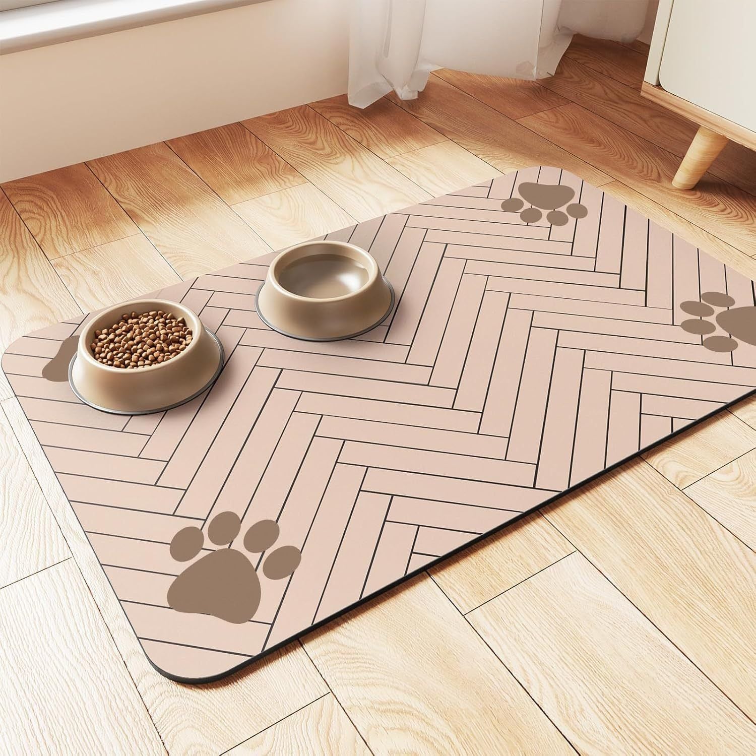 PawLuxe | Rutschfeste Futtermatte für Hunde & Katzen – hygienisch & pflegeleicht