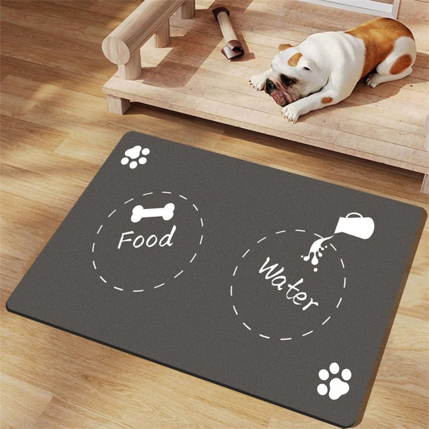 PawLuxe | Rutschfeste Futtermatte für Hunde & Katzen – hygienisch & pflegeleicht