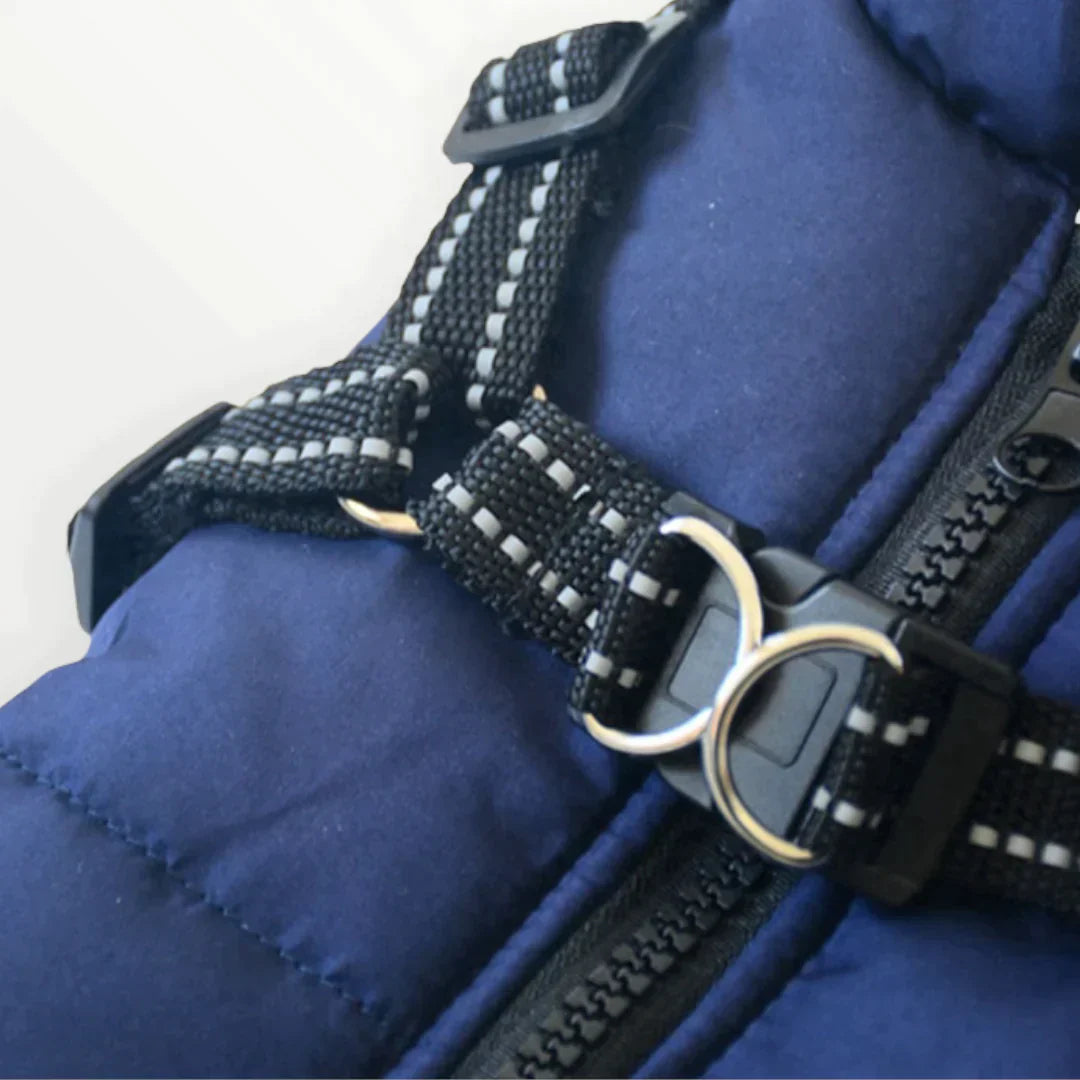 Rufus | Gefütterte Hundejacke mit integriertem Sicherheitsgeschirr