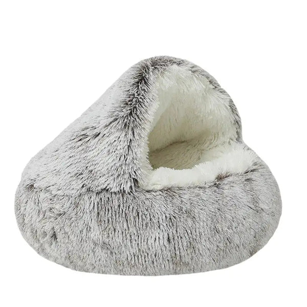 LeoPet | Kuschelbett für Hunde & Katzen mit Deckenfunktion